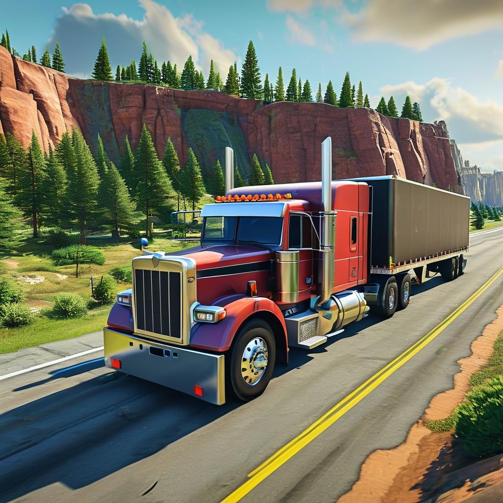 美国卡车模拟:探索自由驾驶的乐趣