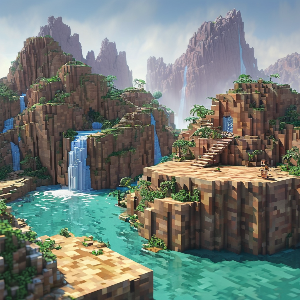 方块世界中的奇幻探险:方舟:方块世界