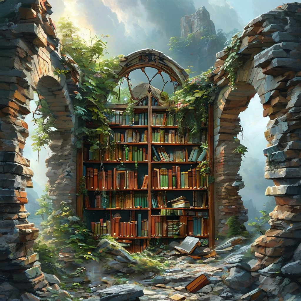 废墟图书馆:知识的宝藏,心灵的避风港