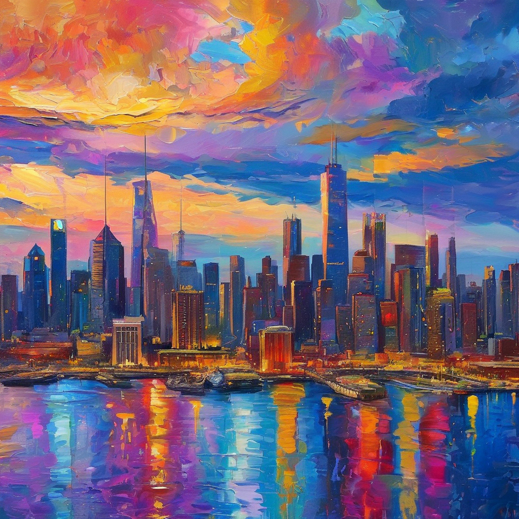 城市：天际线的璀璨画卷